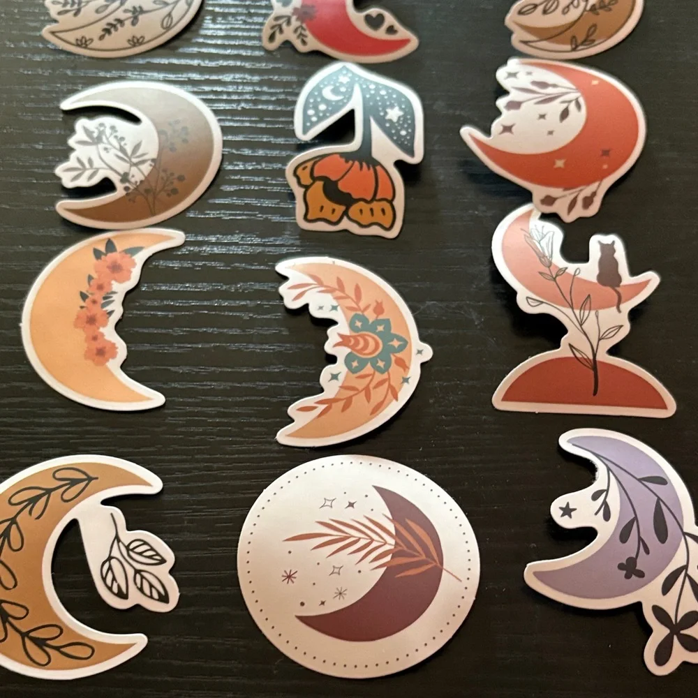 Moon Phase Sticker Set - Picture 2 of 4